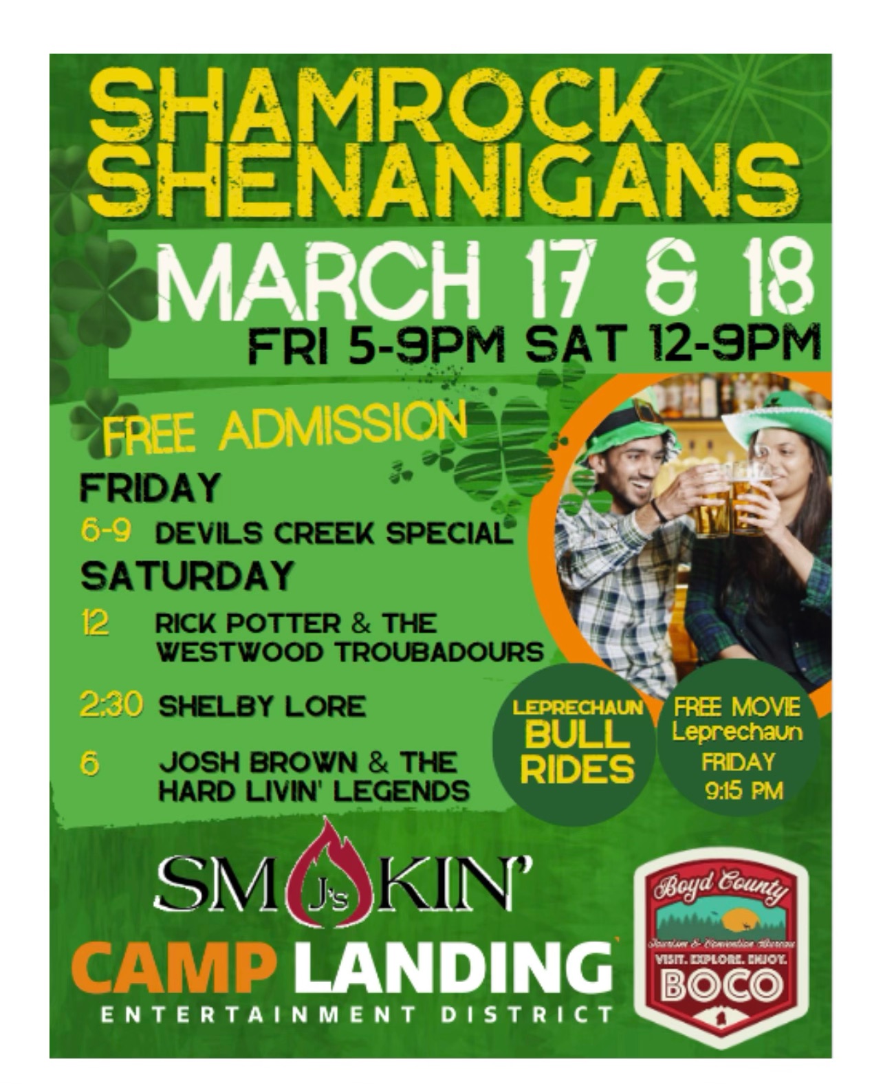 Shamrock Shenanigans at Camp Landing