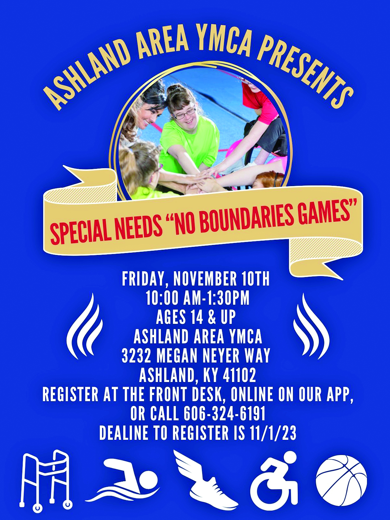 Ashland Area YMCA to Host Special Needs “No Boundaries Games”