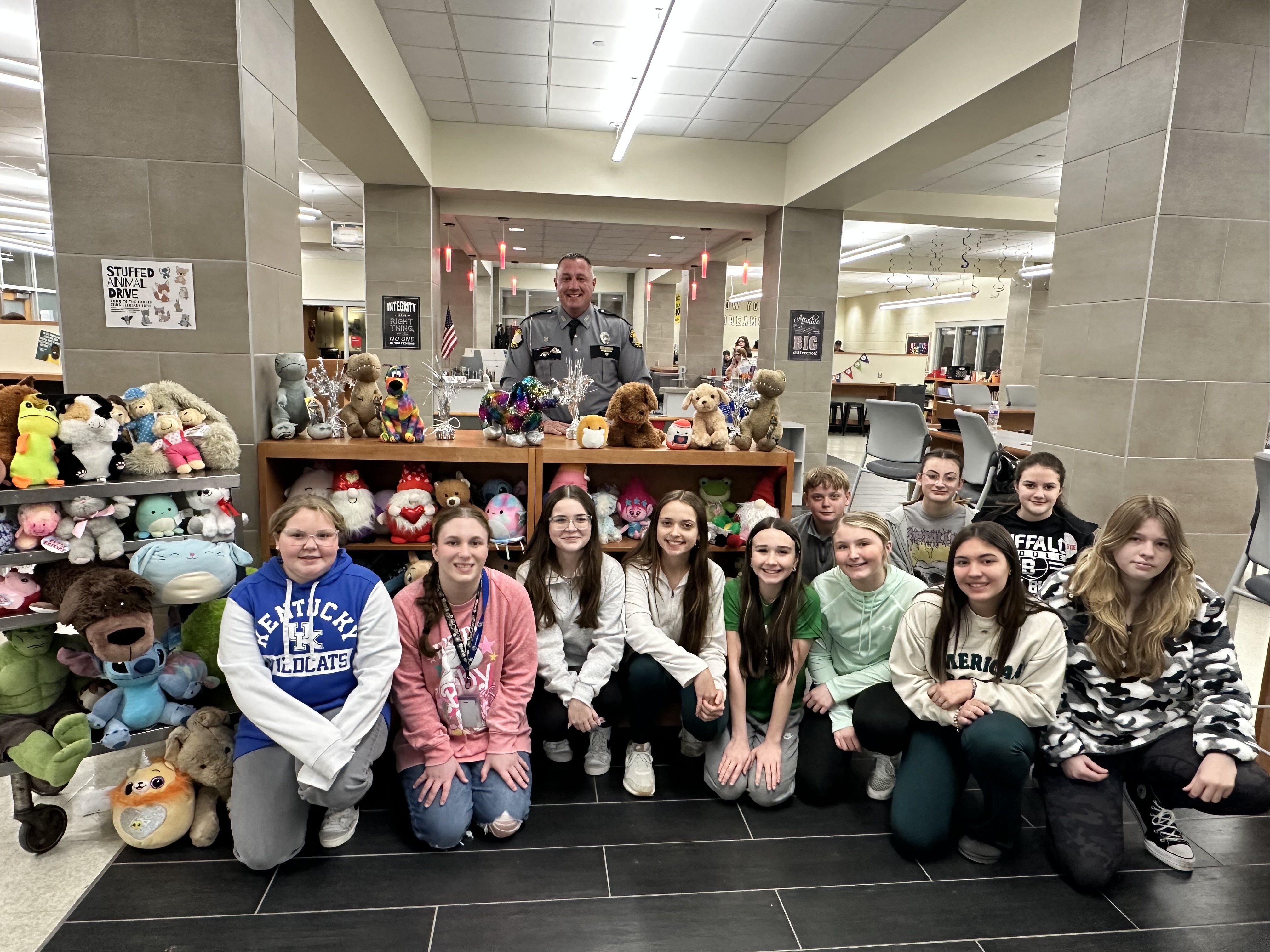 BCMS Student Spearheads Stuffed Animal Drive to Benefit KY State Police, Post 14
